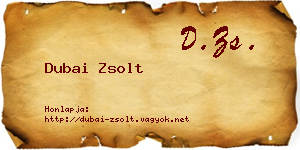 Dubai Zsolt névjegykártya